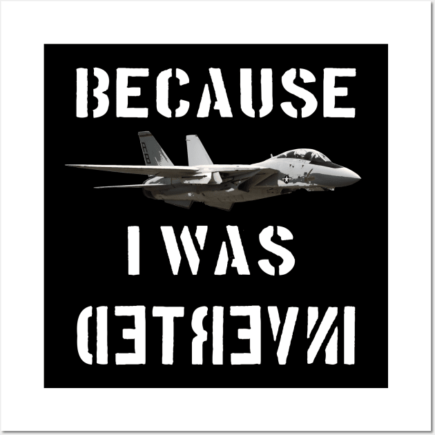 F-14 Tomcat Navy Topgun Airplane Wall Art by Dirty Custard Designs 